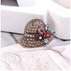 image:imageComelyjewel Rhinestone Brooch Pins for Women Hat Jewelry Brooch Pins Durable and UsefulRetro Gold
