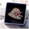 image:imageComelyjewel Rhinestone Brooch Pins for Women Hat Jewelry Brooch Pins Durable and UsefulRetro Gold