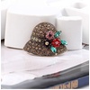 image:imageComelyjewel Rhinestone Brooch Pins for Women Hat Jewelry Brooch Pins Durable and UsefulRetro Gold