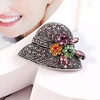 image:imageComelyjewel Rhinestone Brooch Pins for Women Hat Jewelry Brooch Pins Durable and UsefulRetro Silver