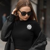 image:imageCrystal Flower Rhinestone Brooches for Women Corsage Brooch Pin Silver Brooch Pins for Women Rhinestone Appliques for Dresses Wedding Bridal Scarf Hat Bag