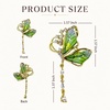 image:imageCrystal Green Butterfly Brooch Pin For Women Vest Blazer Suit Jacket Jeweled Butterfly Green Glass Wings Lapel Brooch Elegant Feminine Suit Pin For Her Women Girls Backpack Hat Decoration Sparkling Insect Jewelry Accessories Fashion Gift For Girl Women