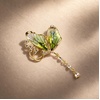 image:imageCrystal Green Butterfly Brooch Pin For Women Vest Blazer Suit Jacket Jeweled Butterfly Green Glass Wings Lapel Brooch Elegant Feminine Suit Pin For Her Women Girls Backpack Hat Decoration Sparkling Insect Jewelry Accessories Fashion Gift For Girl Women