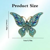 image:imageCrystal Rhinestone Butterfly BroochElegant Butterfly Lapel PinsDeep Blue