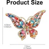 image:imageCrystal Rhinestone Butterfly BroochElegant Butterfly Lapel Pinscolorful