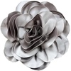 image:imageDainty Satin Fabric Rose Flower Brooches 75in Extra Large Big Camellia Flower Brooches Lapel Pins for Women Wedding Party Dance Dress Clothes AccessoriesGray