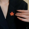 image:imageDreuyet Maple Leaf Brooch Pin For Women Fall Thanksgiving Crystal Colorful Maple Leaf Lapel Pin Party Prom Wedding Thanksgiving Jewelry Giftmaple leaves A