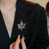 image:imageDreuyet Maple Leaf Brooch Pin For Women Fall Thanksgiving Crystal Colorful Maple Leaf Lapel Pin Party Prom Wedding Thanksgiving Jewelry Giftmaple leaves C