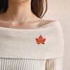 image:imageDreuyet Maple Leaf Brooch Pin For Women Fall Thanksgiving Crystal Colorful Maple Leaf Lapel Pin Party Prom Wedding Thanksgiving Jewelry Giftmaple leaves A