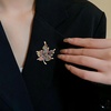 image:imageDreuyet Maple Leaf Brooch Pin For Women Fall Thanksgiving Crystal Colorful Maple Leaf Lapel Pin Party Prom Wedding Thanksgiving Jewelry Giftmaple leaves C