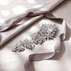 image:imageEVER FAITH Rhinestone Crystal 8 Inch Big Large Elegant Bridal Prom Rose Flower Bud Brooch for WomenClear SilverTone