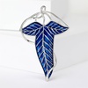 image:imageElven Tree Leaf Enamel Brooch for Women Men Mystery Keepsake Leaf Pin Luck Elven Cloak Leaf Clasp Costume Accessory Cosplay JewelryBlue