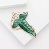 image:imageElven Tree Leaf Enamel Brooch for Women Men Mystery Keepsake Leaf Pin Luck Elven Cloak Leaf Clasp Costume Accessory Cosplay JewelryGreen Gold