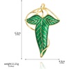 image:imageElven Tree Leaf Enamel Brooch for Women Men Mystery Keepsake Leaf Pin Luck Elven Cloak Leaf Clasp Costume Accessory Cosplay JewelryGreen Gold