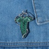 image:imageElven Tree Leaf Enamel Brooch for Women Men Mystery Keepsake Leaf Pin Luck Elven Cloak Leaf Clasp Costume Accessory Cosplay JewelryGreen Silver