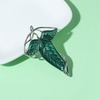 image:imageElven Tree Leaf Enamel Brooch for Women Men Mystery Keepsake Leaf Pin Luck Elven Cloak Leaf Clasp Costume Accessory Cosplay JewelryGreen Silver