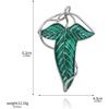 image:imageElven Tree Leaf Enamel Brooch for Women Men Mystery Keepsake Leaf Pin Luck Elven Cloak Leaf Clasp Costume Accessory Cosplay JewelryGreen Silver