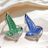 image:imageElven Tree Leaf Enamel Brooch for Women Men Mystery Keepsake Leaf Pin Luck Elven Cloak Leaf Clasp Costume Accessory Cosplay JewelryGreen Silver