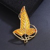 image:imageElven Tree Leaf Enamel Brooch for Women Men Mystery Keepsake Leaf Pin Luck Elven Cloak Leaf Clasp Costume Accessory Cosplay JewelryYellow