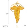 image:imageElven Tree Leaf Enamel Brooch for Women Men Mystery Keepsake Leaf Pin Luck Elven Cloak Leaf Clasp Costume Accessory Cosplay JewelryYellow