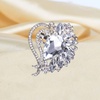 image:imageEzing 4 Pieces Lot Large Big Silver Gold Plated Assorted Crystal Rhinestones Brooch Pins SetC
