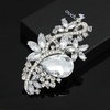 image:imageEzing 4 Pieces Lot Large Big Silver Gold Plated Assorted Crystal Rhinestones Brooch Pins SetC