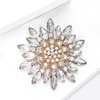 image:imageEzing 4 Pieces Lot Large Big Silver Gold Plated Assorted Crystal Rhinestones Brooch Pins SetD