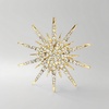 image:imageFashion CZ Star Brooch Lapel Pin for Women Men Crystal Rhinestone Star Burst Corsage Brooches Pins Dainty for Dress Suit Hat Badge Bouquet Boutonniere Clothes Accessories Trendy JewelryGold