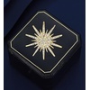image:imageFashion CZ Star Brooch Lapel Pin for Women Men Crystal Rhinestone Star Burst Corsage Brooches Pins Dainty for Dress Suit Hat Badge Bouquet Boutonniere Clothes Accessories Trendy JewelryGold