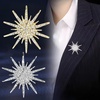 image:imageFashion CZ Star Brooch Lapel Pin for Women Men Crystal Rhinestone Star Burst Corsage Brooches Pins Dainty for Dress Suit Hat Badge Bouquet Boutonniere Clothes Accessories Trendy JewelrySilver