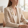 image:imageGold Brooch Pin for Women Vintage Geometric Metal Brooch