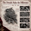 image:imageGothic Celtic Raven Brooch  Dark Academia Statement Pin Celtic Jewelry Crow Crescent Goth Emo Punk Accessories Norse Raven TalismanA  Silver