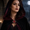 image:imageHalloween Red Brooch for Women Victorian Gothic Costume Brooch