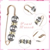 image:imageHicarer 18 Pcs Pearl Safety Pin Brooches for Women Clothing Vintage StyleElegant Style