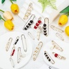 image:imageHicarer 18 Pcs Pearl Safety Pin Brooches for Women Clothing Vintage StyleRetro