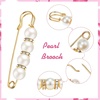 image:imageHicarer 18 Pcs Pearl Safety Pin Brooches for Women Clothing Vintage StyleRetro