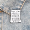 image:imageLetter Queen Brooch Pin Corsage Sweater Dress Shawl Elegant Jewelry Accessory Decor for Wedding Birthday Party Christmas GiftMusic Score