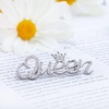 image:imageLetter Queen Brooch Pin Corsage Sweater Dress Shawl Elegant Jewelry Accessory Decor for Wedding Birthday Party Christmas GiftQueen
