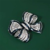 image:imageRhinestone Bow Collar Brooch Crystal Bow Brooch Pin Vintage Blue Sparkling lapel Pin Crystal Collar Pin Ribbon Bow Brooch Badge Clothing Accessory Womens Jewelry Gift