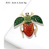 image:imageRhinestone Crystal Bee Pin Brooch Statement Imitation Pearls Bee Brooch Shiny Rhinestone Beaded Insect Pin Jewelry Vintage Clothes DecorationStrawberry