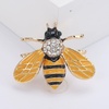 image:imageRhinestone Crystal Bee Pin Brooch Statement Imitation Pearls Bee Brooch Shiny Rhinestone Beaded Insect Pin Jewelry Vintage Clothes DecorationYellow
