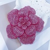 image:imageRhinestone Flower Brooch Pin for Women Men Elegant Sparkly Crystal Camellia Floral Lapel Pins Shawl Dress Suit Clothes Accessories Wedding Party Fashion Jewelry 105mmLight Pink