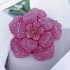 image:imageRhinestone Flower Brooch Pin for Women Men Elegant Sparkly Crystal Camellia Floral Lapel Pins Shawl Dress Suit Clothes Accessories Wedding Party Fashion Jewelry 105mmLight Pink