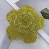 image:imageRhinestone Flower Brooch Pin for Women Men Elegant Sparkly Crystal Camellia Floral Lapel Pins Shawl Dress Suit Clothes Accessories Wedding Party Fashion Jewelry 105mmYellow