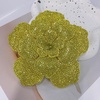 image:imageRhinestone Flower Brooch Pin for Women Men Elegant Sparkly Crystal Camellia Floral Lapel Pins Shawl Dress Suit Clothes Accessories Wedding Party Fashion Jewelry 105mmYellow