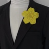 image:imageRhinestone Flower Brooch Pin for Women Men Elegant Sparkly Crystal Camellia Floral Lapel Pins Shawl Dress Suit Clothes Accessories Wedding Party Fashion Jewelry 105mmYellow