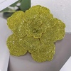 image:imageRhinestone Flower Brooch Pin for Women Men Elegant Sparkly Crystal Camellia Floral Lapel Pins Shawl Dress Suit Clothes Accessories Wedding Party Fashion Jewelry 105mmYellow