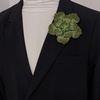 image:imageRhinestone Flower Brooch Pin for Women Men Elegant Sparkly Crystal Camellia Floral Lapel Pins Shawl Dress Suit Clothes Accessories Wedding Party Fashion Jewelry 105mmOlive Green