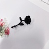 image:imageRose Flower Brooch Pin for Women Men Dainty Floral Lapel Pins for Jacket Scarf Dress Clothes Hat Accessories Wedding Party Fashion JewelryBlack