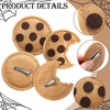 image:imageSuncalla 8 Pcs Chocolate Chip Felt Cookies Decor Brooches Chest Clip Cookies Costume Accessories for Halloween Party SuppliesClip